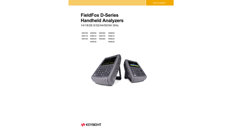 FieldFox D-Series Handheld Analyzers